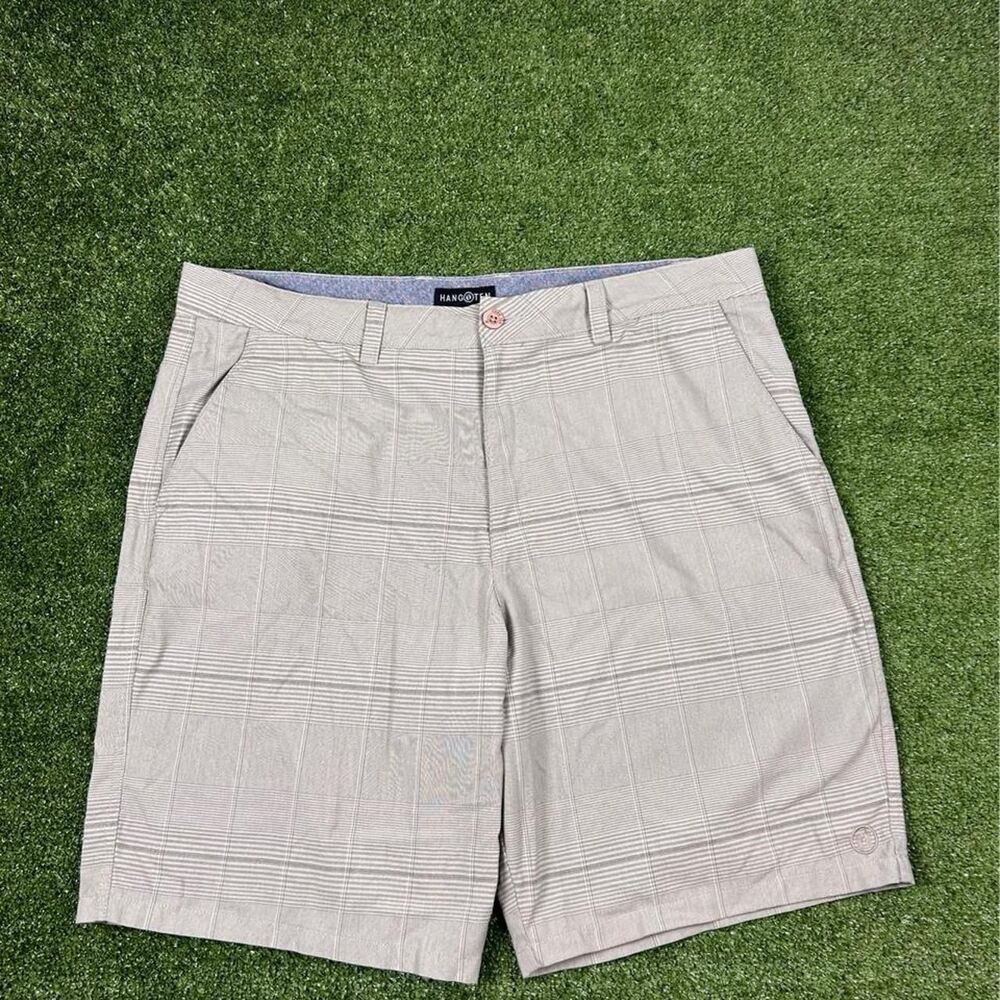 Hang-ten Men's Grey and Cream Shorts